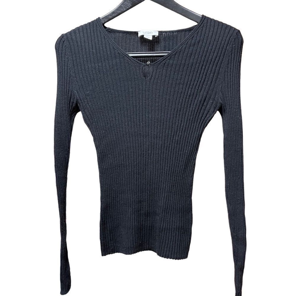 🌟70% OFF🌟Loft Black Ribbed Sweater